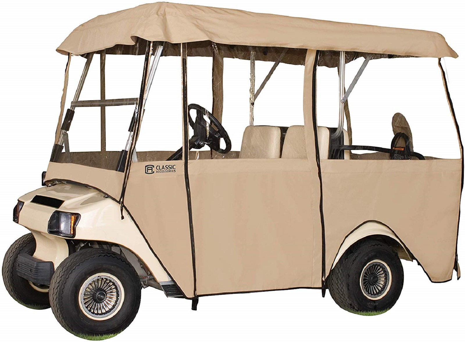 Classic Accessories Fairway 4 Person Deluxe 4-Sided Golf Cart Enclosure ...